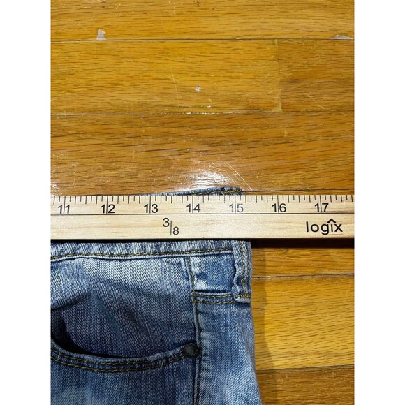 Decree Jeans Women's 3 Super Skinny Blue Low Rise Stretch Denim Festival Casual - Picture 6 of 9